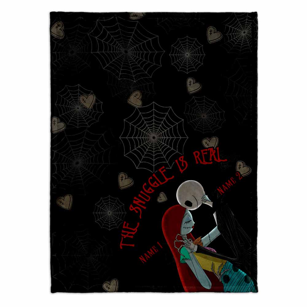 Personalized Couple Nightmare Blanket Custom Names Gift