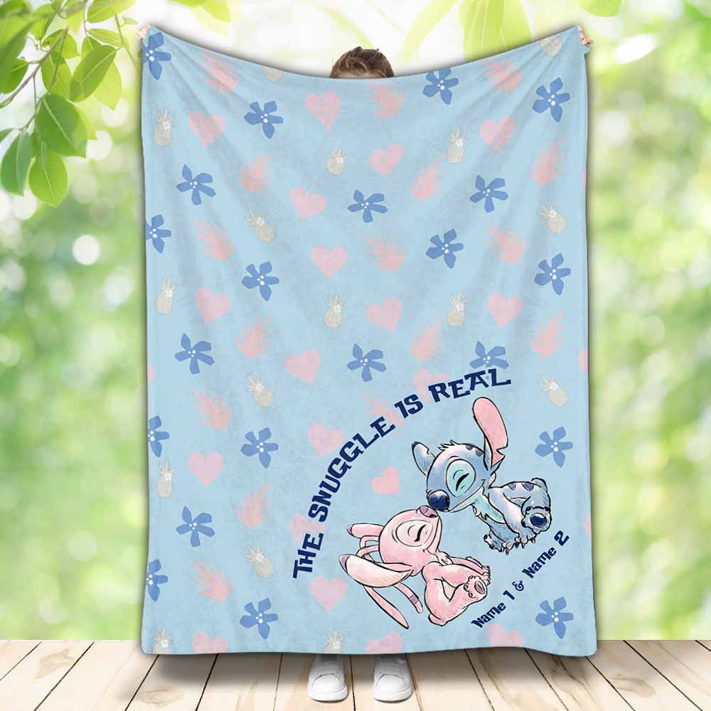 Personalized Ohana Blanket for Couples | Snuggle Gift Idea