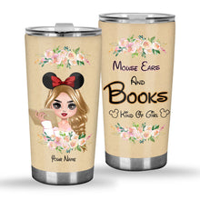Load image into Gallery viewer, Personalized Mouse Ears And Books Tumbler Gift for Girls
