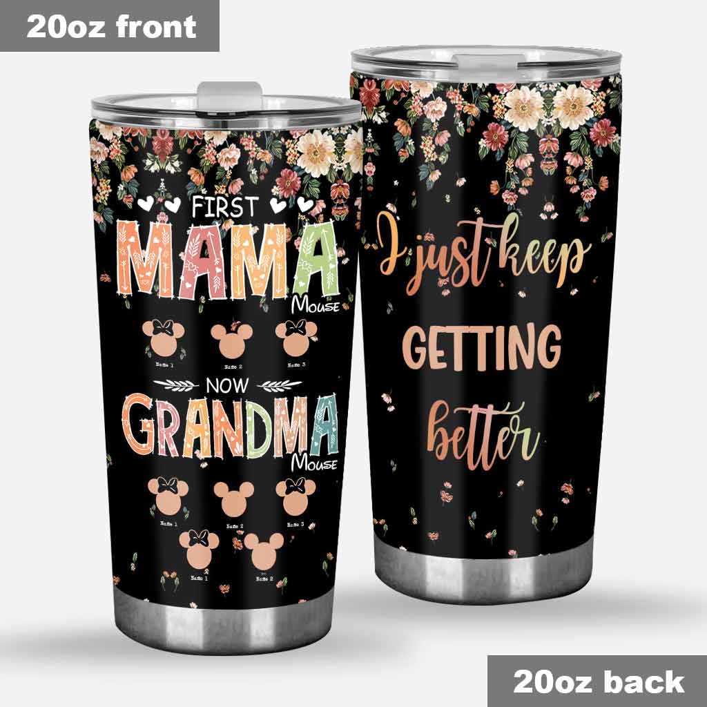 Personalized Grandma Tumbler First Mama Mouse Gift for Mother's Day