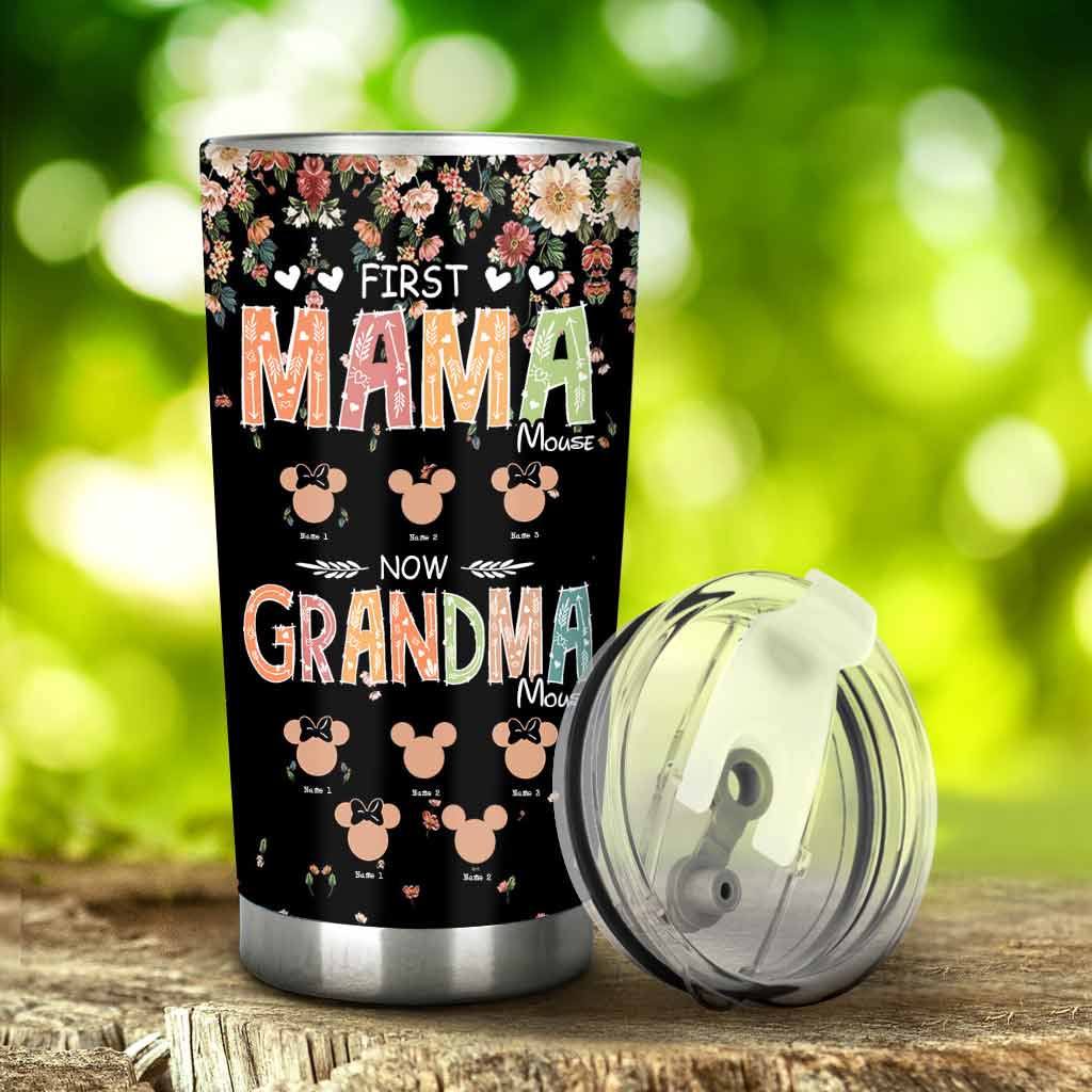 Personalized Grandma Tumbler First Mama Mouse Gift for Mother's Day