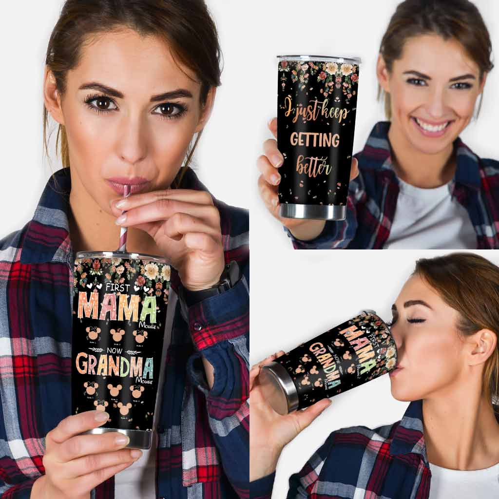 Personalized Grandma Tumbler First Mama Mouse Gift for Mother's Day