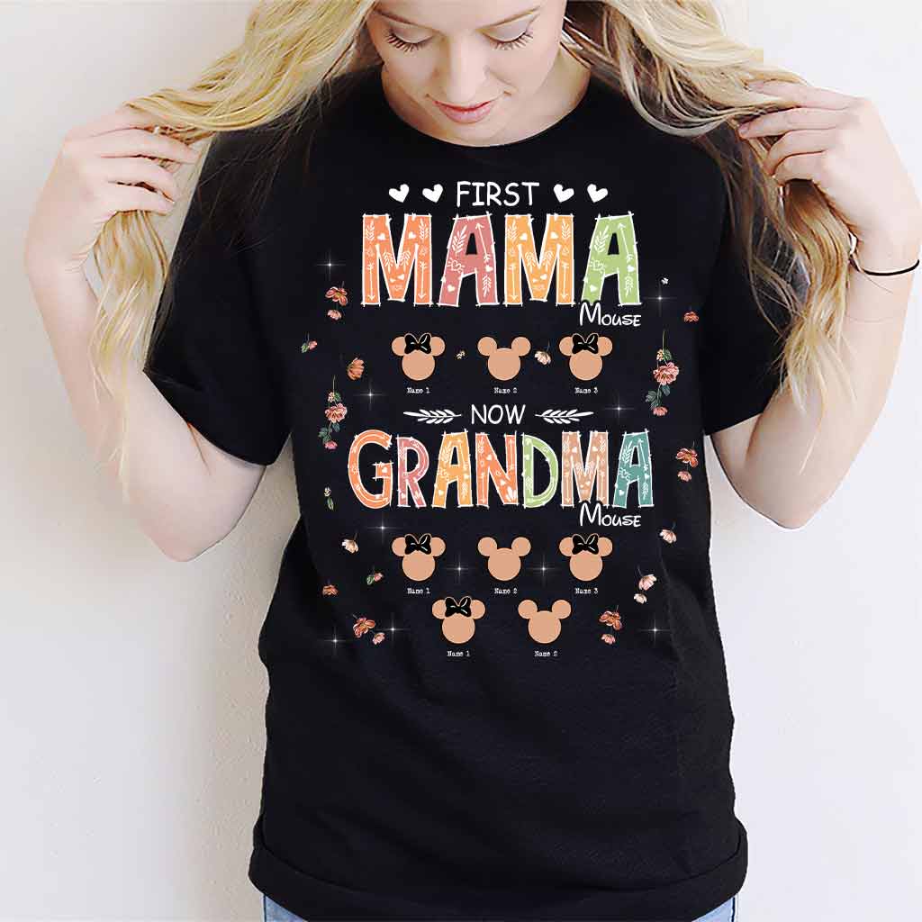 Personalized Grandma Mouse T-shirt Hoodie Gift for Mother's Day