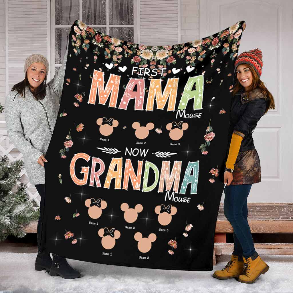 Personalized Mother's Day Grandma Blanket Custom Name Gift