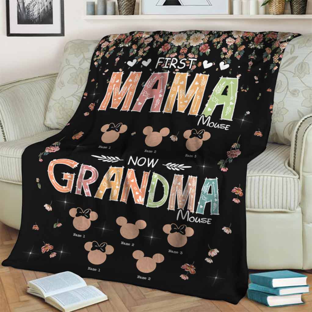 Personalized Mother's Day Grandma Blanket Custom Name Gift