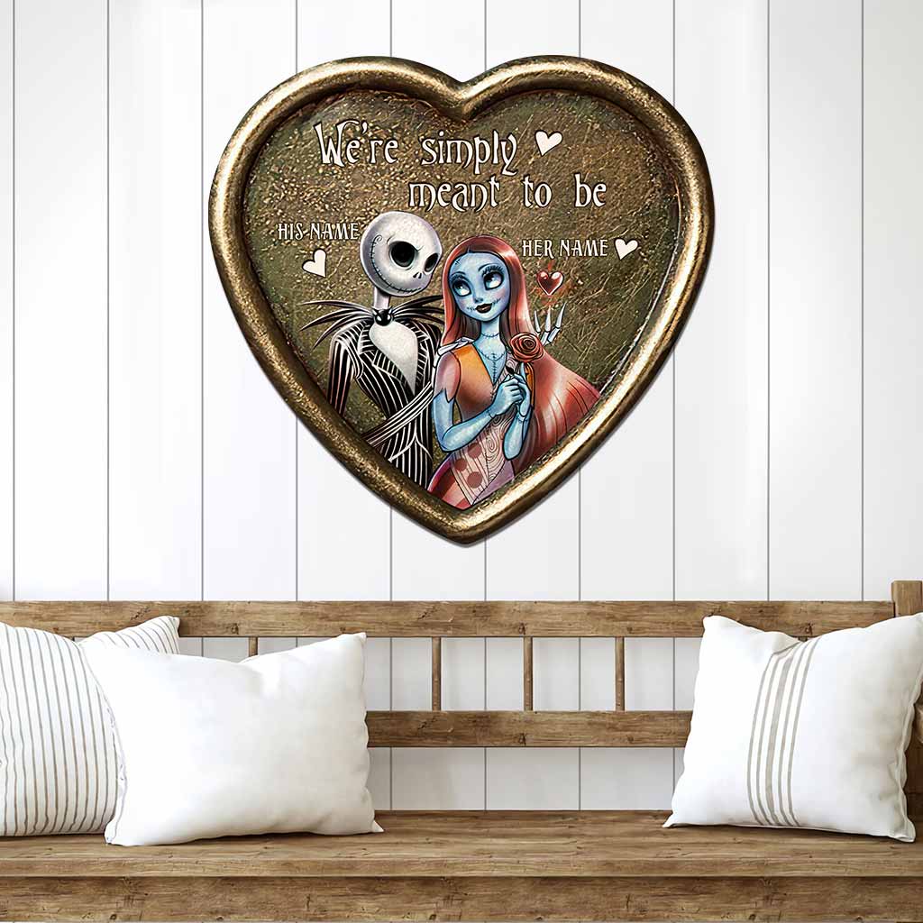 Personalized Cut Metal Sign with 3D Design for Couples Gift