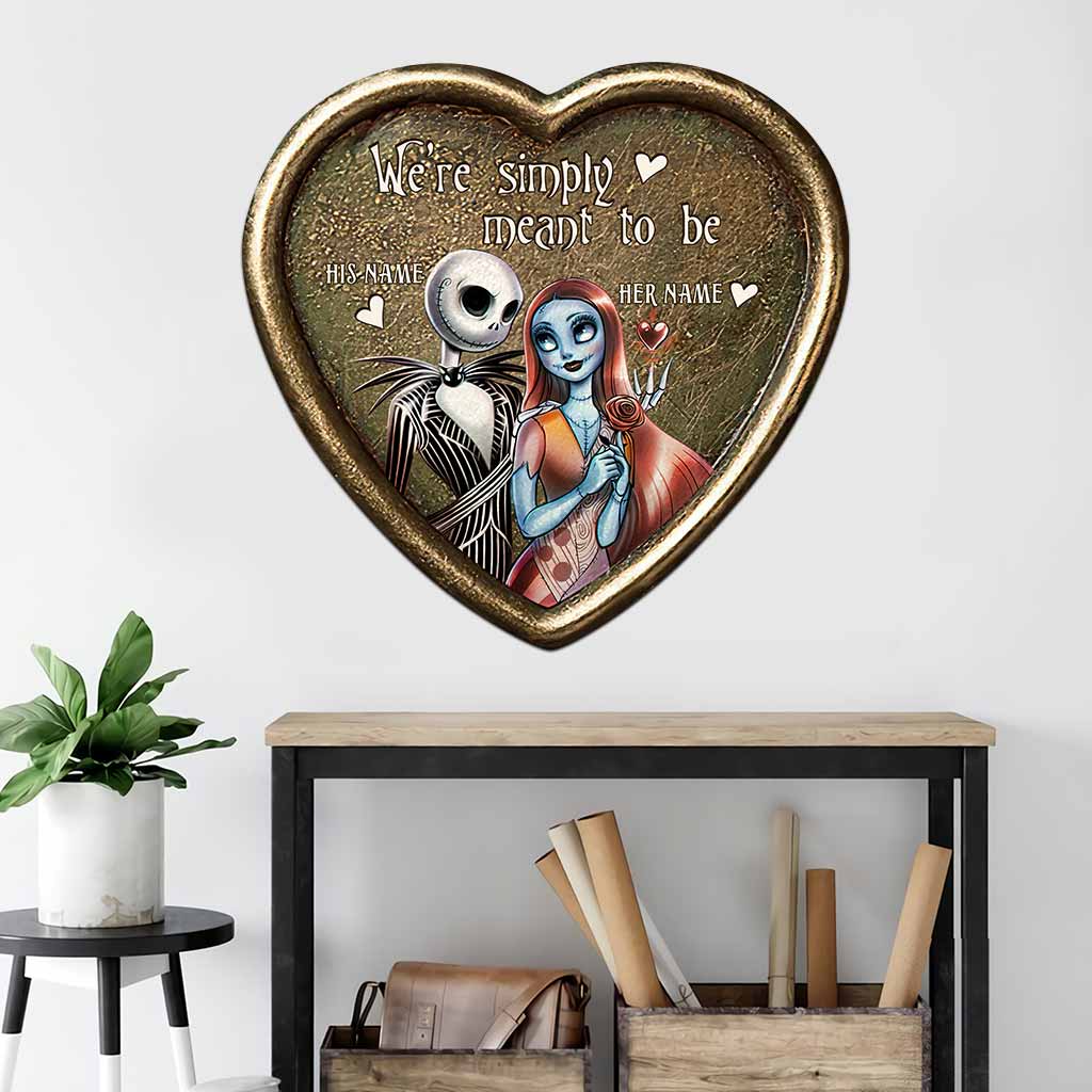 Personalized Cut Metal Sign with 3D Design for Couples Gift