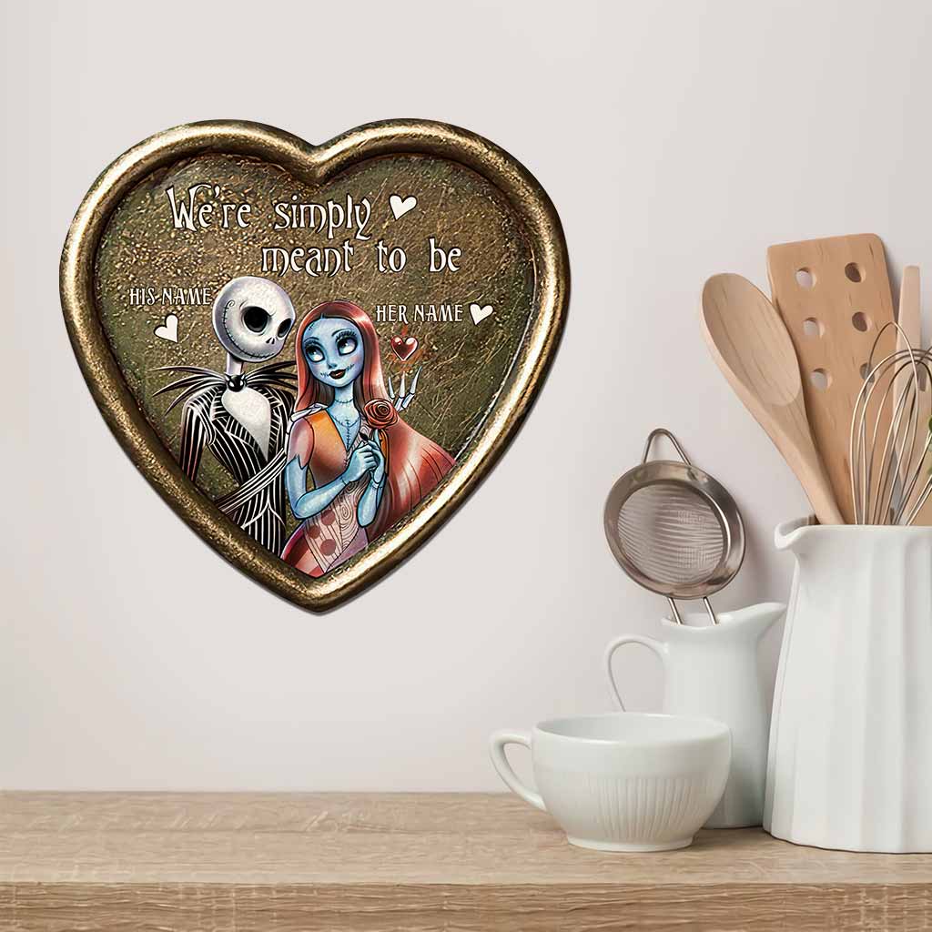 Personalized Cut Metal Sign with 3D Design for Couples Gift