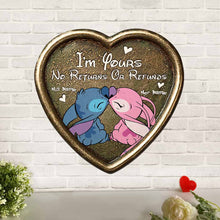 Load image into Gallery viewer, Personalized Cut Metal Sign Ohana Heart for Couples Gift
