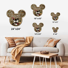 Load image into Gallery viewer, Personalized Couple Mouse Ears Metal Sign with Name Custom Gift
