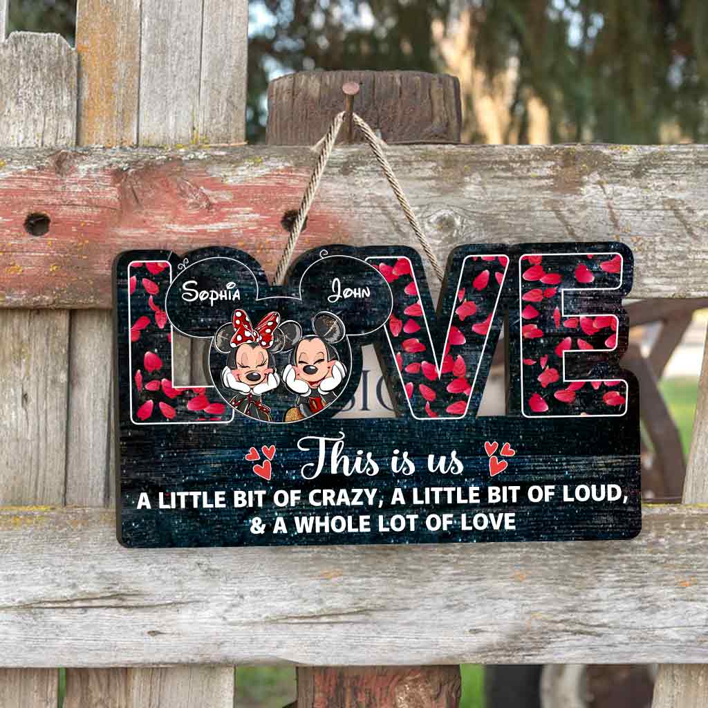 Personalized Couples Wood Sign Custom Name Gift for Anniversary