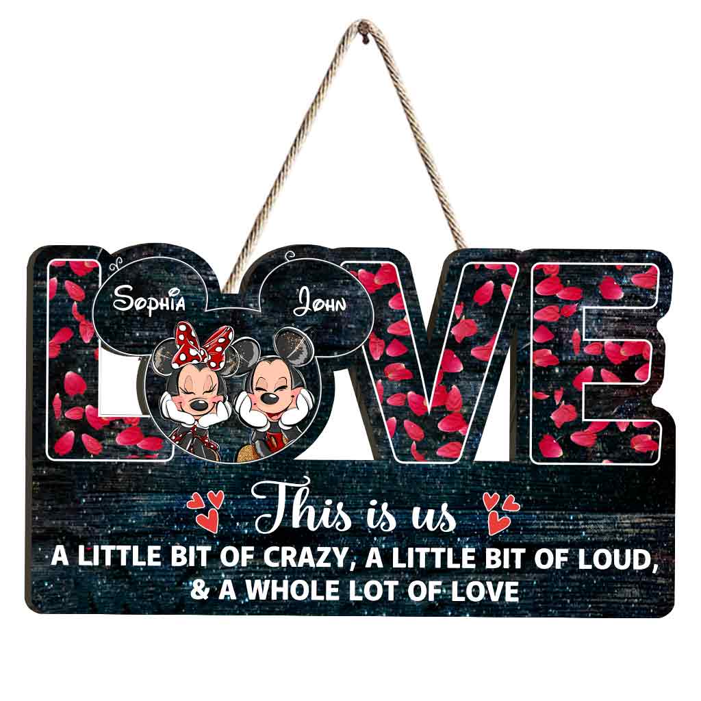 Personalized Couples Wood Sign Custom Name Gift for Anniversary