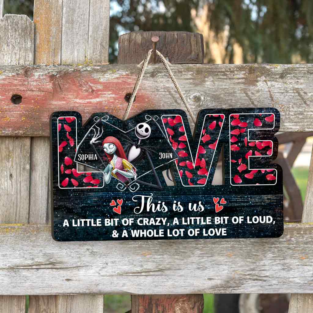 Personalized Couple Wood Sign This Is Us Custom Name Gift