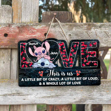Load image into Gallery viewer, Personalized Ohana Wood Sign for Couples with Names | Unique Gift
