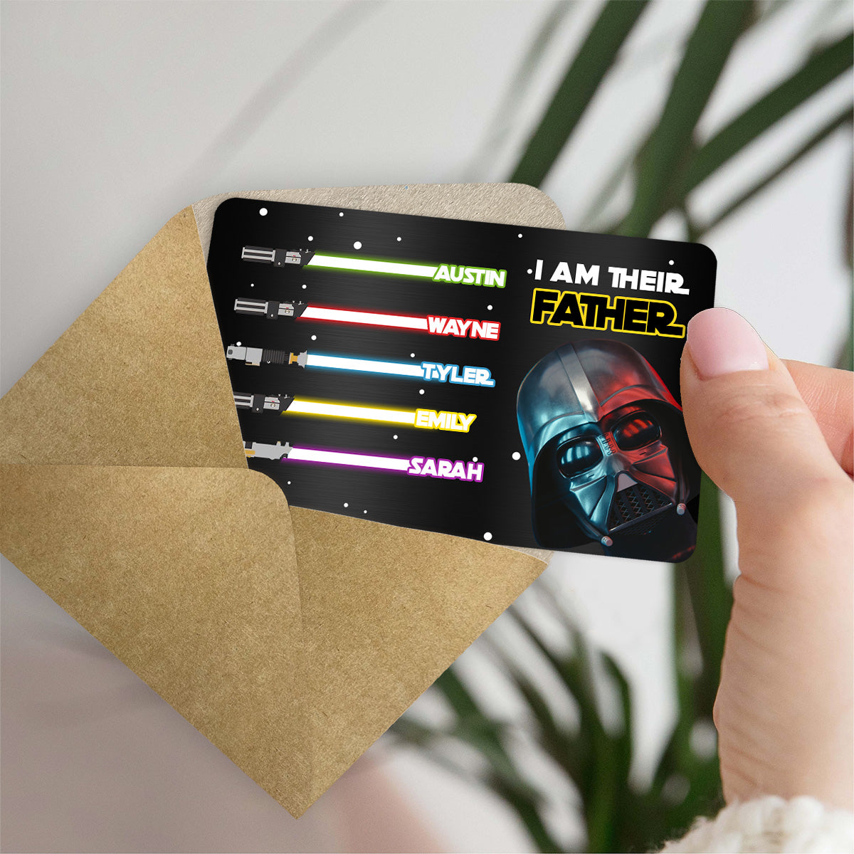 Personalized Metal Wallet Insert Card for Dad | Father's Day Gift