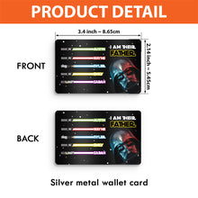 Load image into Gallery viewer, Personalized Metal Wallet Insert Card for Dad | Father's Day Gift
