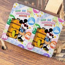 Load image into Gallery viewer, Personalized Mouse Passport Holder Custom Name Travel Gift
