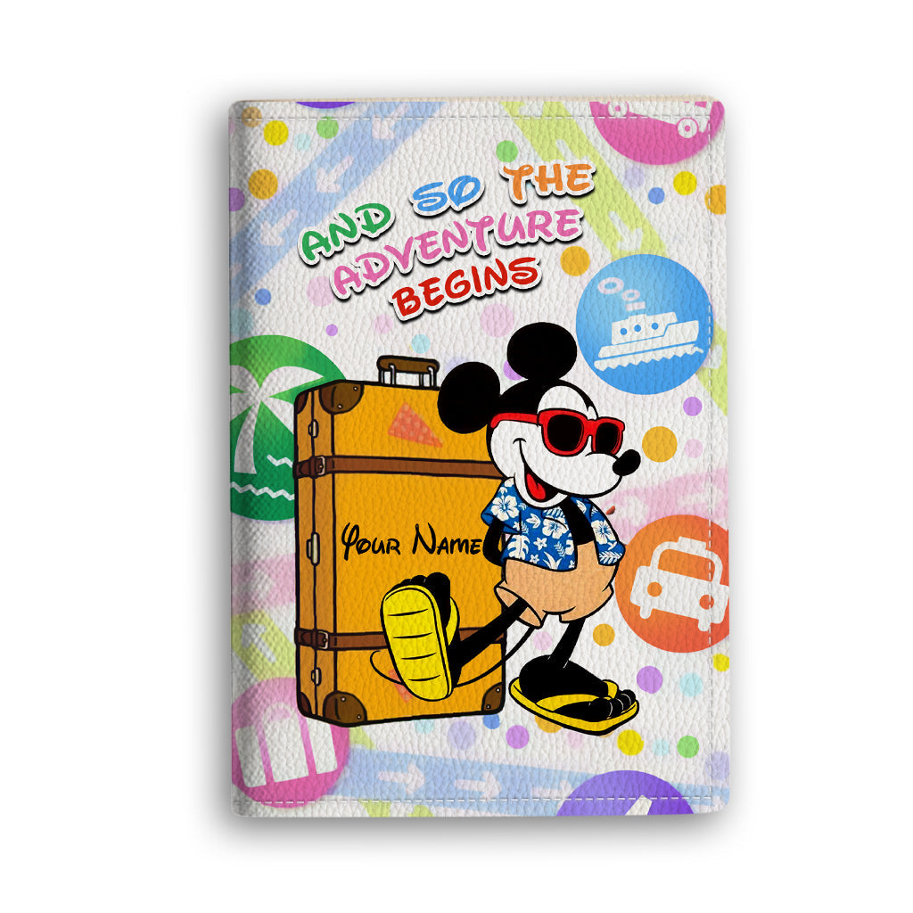 Personalized Mouse Passport Holder Custom Name Travel Gift