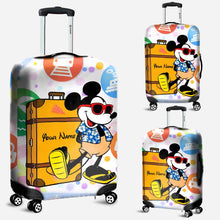 Load image into Gallery viewer, Personalized Luggage Cover with Mickey Mouse Design for Travel
