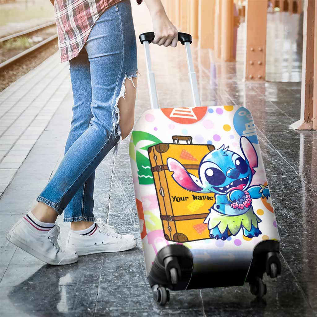 Personalized Ohana Luggage Cover Custom Name Travel Gift
