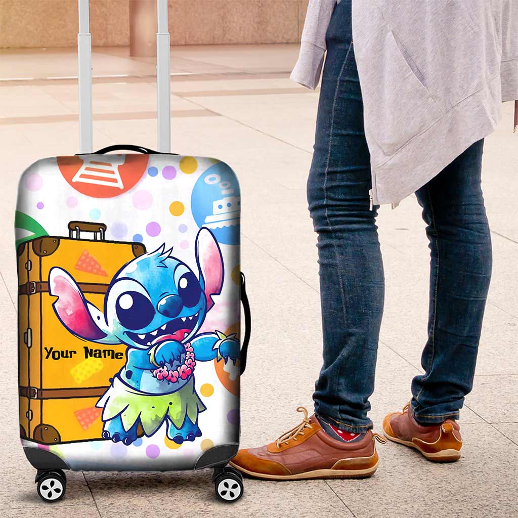 Personalized Ohana Luggage Cover Custom Name Travel Gift