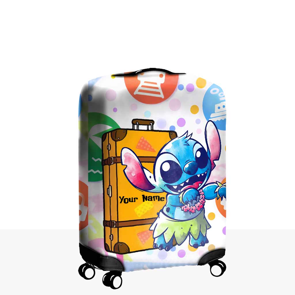 Personalized Ohana Luggage Cover Custom Name Travel Gift