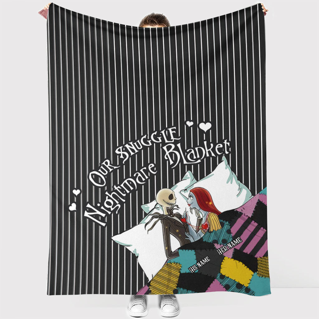 Personalized Snuggle Nightmares Blanket Custom Name Gift