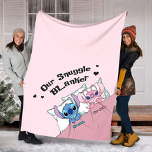 Load image into Gallery viewer, Personalized Ohana Blanket Custom Name Snuggle Gift

