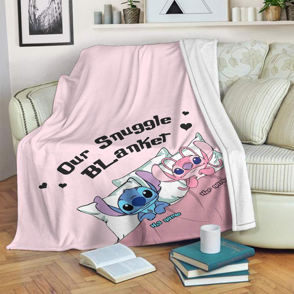 Personalized Ohana Blanket Custom Name Snuggle Gift