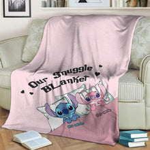 Load image into Gallery viewer, Personalized Ohana Blanket Custom Name Snuggle Gift
