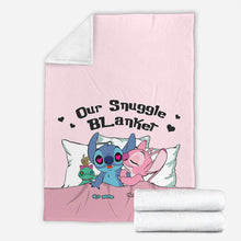 Load image into Gallery viewer, Personalized Snuggle Blanket Custom Name Gift for Couples
