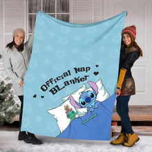 Load image into Gallery viewer, Personalized Ohana Nap Blanket Custom Name Gift for Kids
