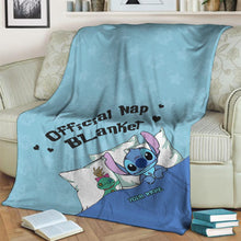 Load image into Gallery viewer, Personalized Ohana Nap Blanket Custom Name Gift for Kids
