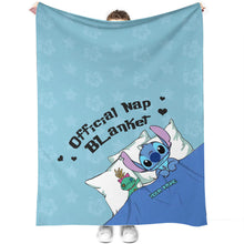 Load image into Gallery viewer, Personalized Ohana Nap Blanket Custom Name Gift for Kids
