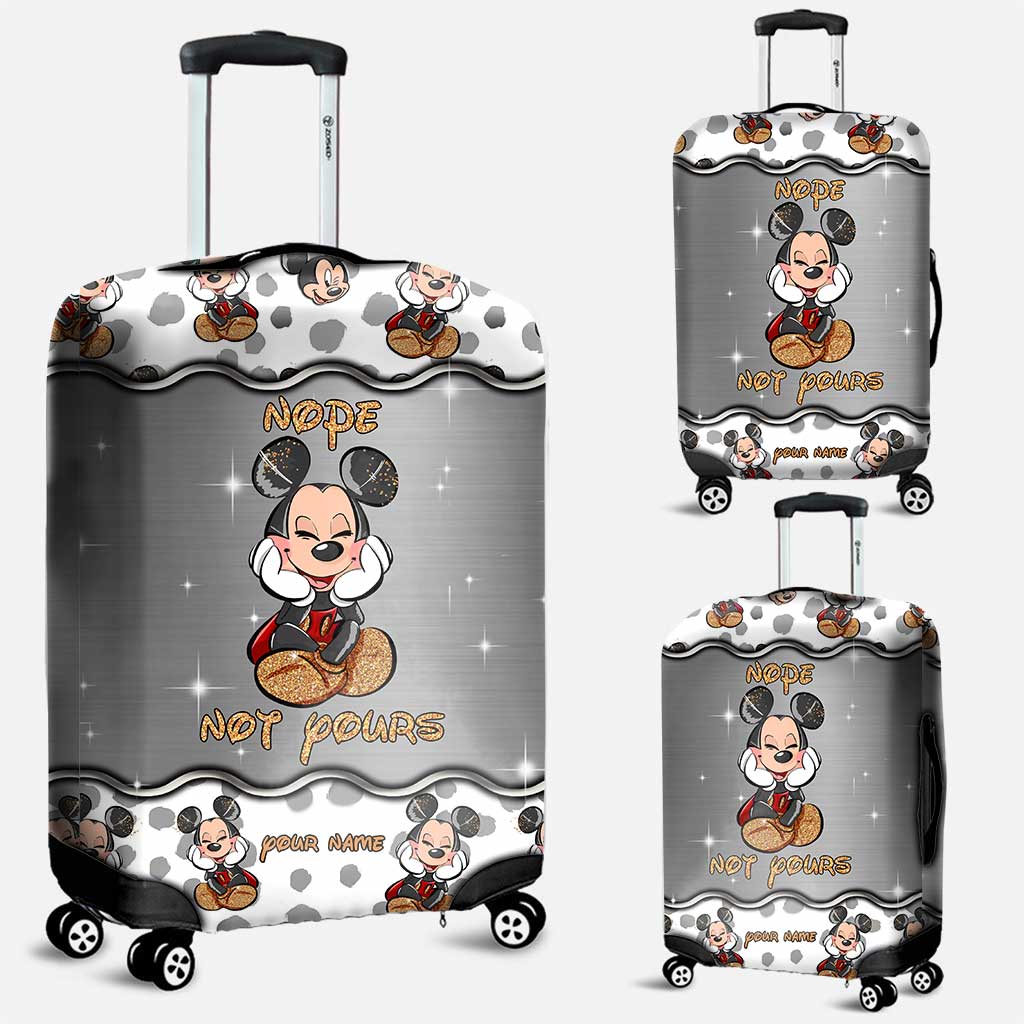 Personalized Mickey Mouse Luggage Cover Custom Name Gift