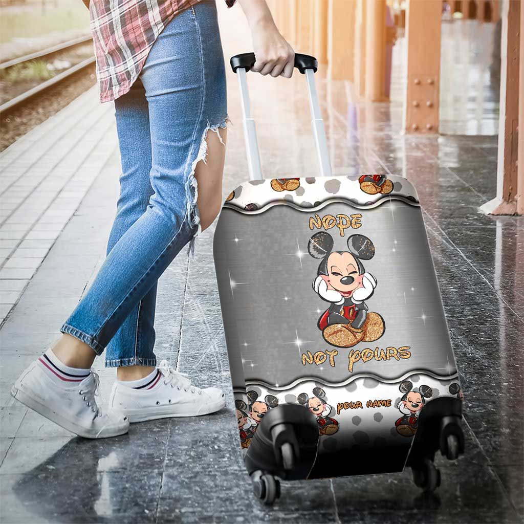Personalized Mickey Mouse Luggage Cover Custom Name Gift