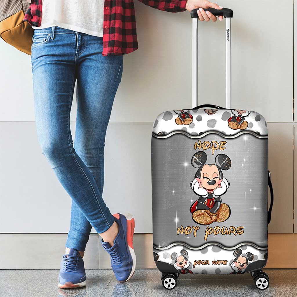 Personalized Mickey Mouse Luggage Cover Custom Name Gift