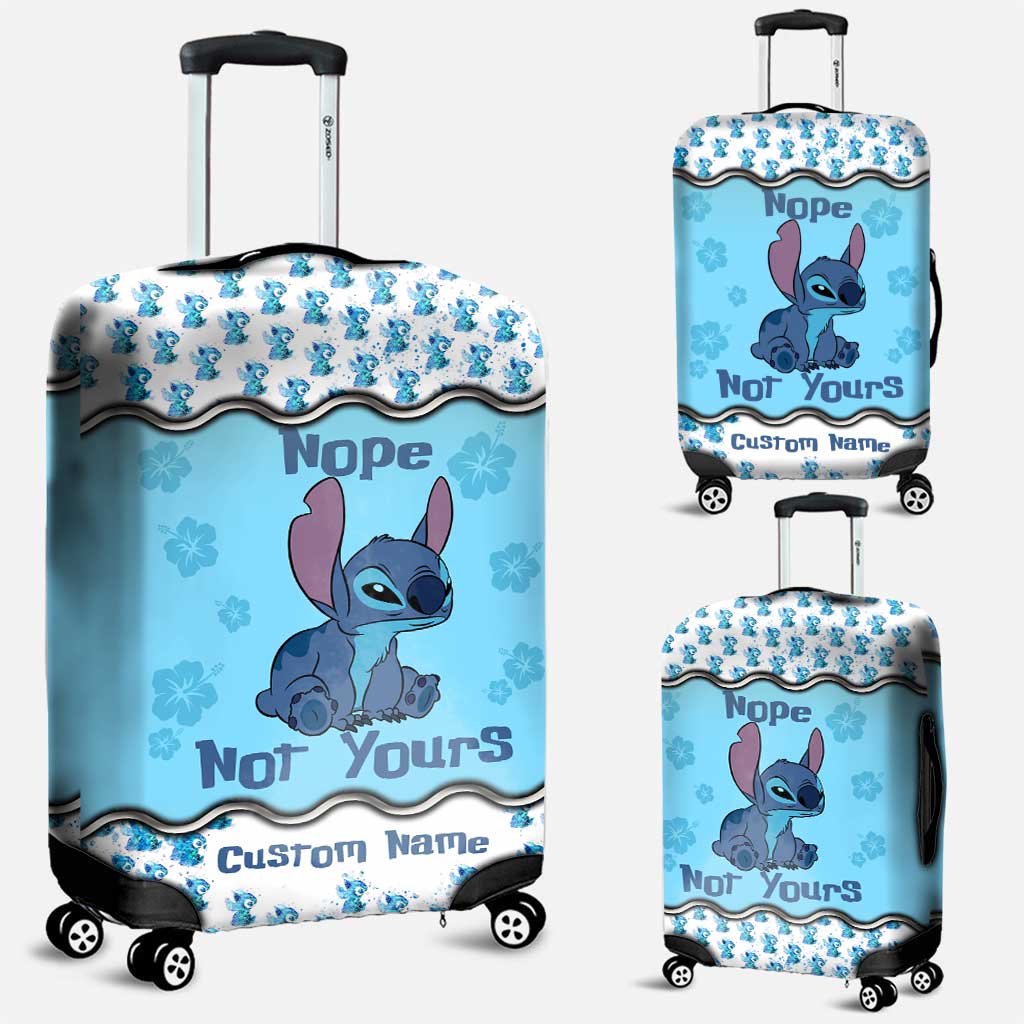 Personalized Ohana Luggage Cover Custom Name Travel Gift