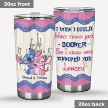 Load image into Gallery viewer, Personalized Ohana Tumbler Custom Couple Name Gift for Anniversary
