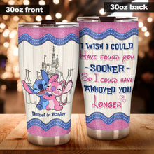 Load image into Gallery viewer, Personalized Ohana Tumbler Custom Couple Name Gift for Anniversary
