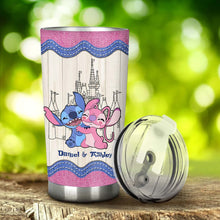 Load image into Gallery viewer, Personalized Ohana Tumbler Custom Couple Name Gift for Anniversary
