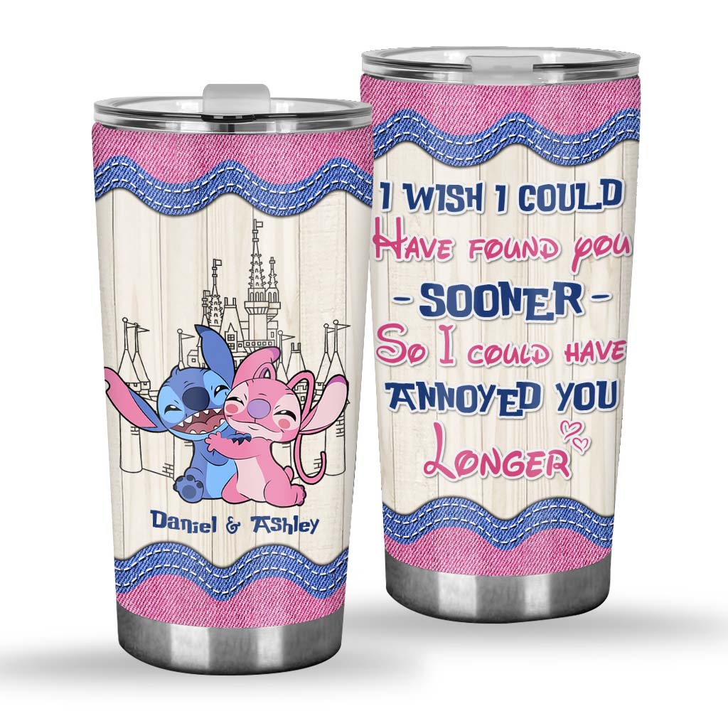 Personalized Ohana Tumbler Custom Couple Name Gift for Anniversary