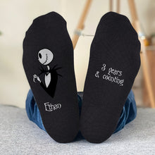 Load image into Gallery viewer, Personalized Nightmare Socks Custom Name Gift for Couples
