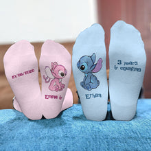 Load image into Gallery viewer, Personalized Ohana Socks Custom Couple Gift for Him &amp; Her
