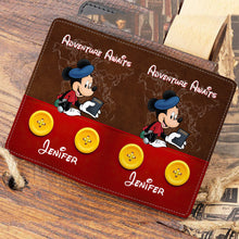 Load image into Gallery viewer, Personalized Mickey Mouse Passport Holder Custom Name Travel Gift
