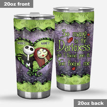 Load image into Gallery viewer, Personalized Nightmare Tumbler Custom Names Unique Gift for Couples
