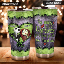 Load image into Gallery viewer, Personalized Nightmare Tumbler Custom Names Unique Gift for Couples
