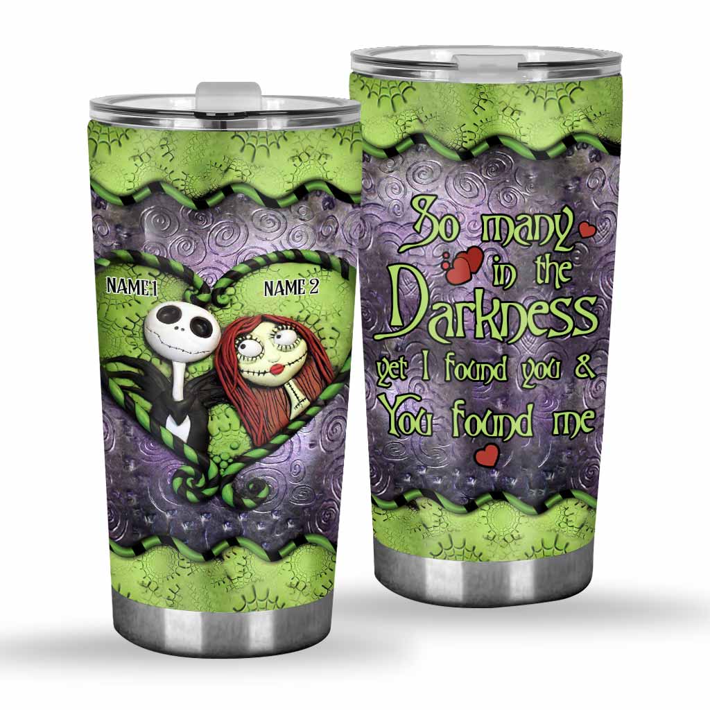 Personalized Nightmare Tumbler Custom Names Unique Gift for Couples