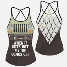 Load image into Gallery viewer, Personalized Cross Tank Top Custom Name Summer Gift for Her
