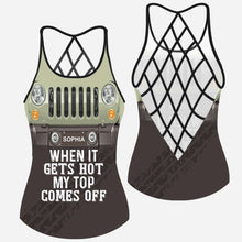 Load image into Gallery viewer, Personalized Cross Tank Top Custom Name Summer Gift for Her
